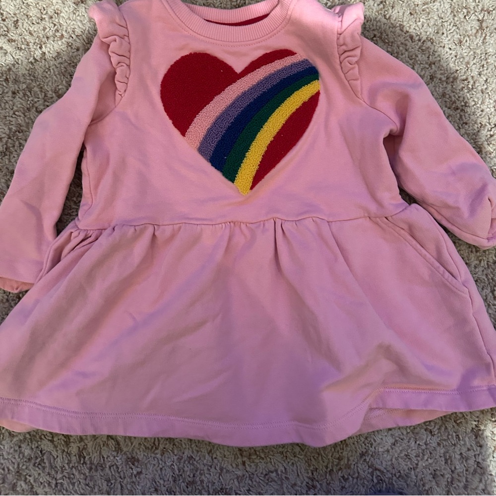Hanna Andersson size 3T girls heart dress in perfect condition.